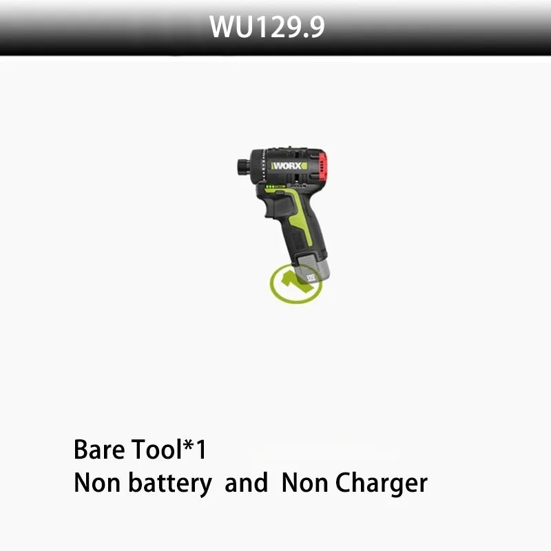 Worx WU129 Cordless Screwdriver Dual Speed 40Nm 12V 1800rpm Brushless Motor Adjustable Torque Wireless Drill Univeral Battery - Image 7