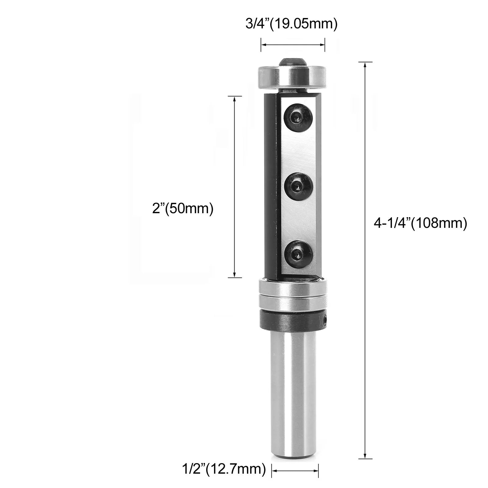 1PCS Milling Cutter 8/12/12.7mm Shank Wood Planer Bit Trimming Router Bit Insert for Woodworking Trimming Slotting Tools - Image 12