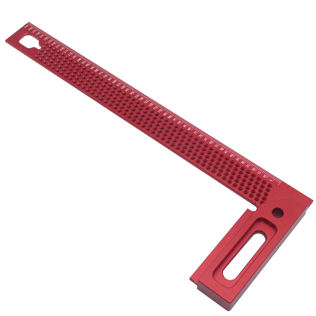 Woodworking Square Aluminum Framing Mitre Square Carpenter Scribe L-Type Hole Ruler Aluminum Right Angle Protractor Mark Gauge - Image 8