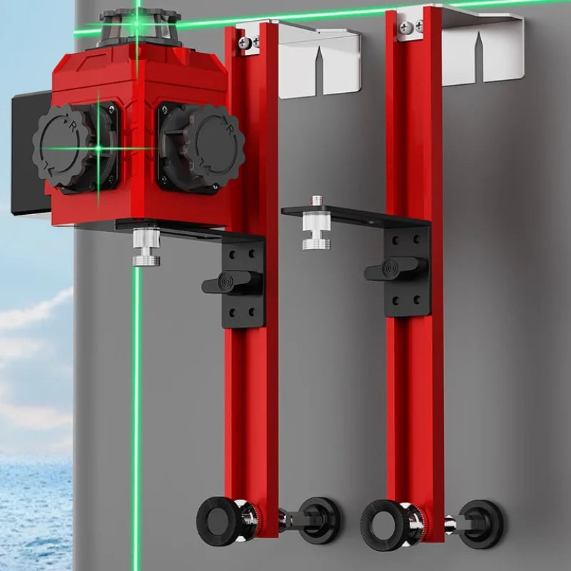 Aluminium Alloy Adjustable Laser Levels Support Wall-mounted Portable Professional Laser Levels Support Construction Site Tools - Image 2