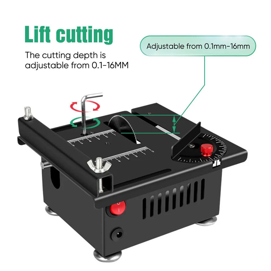 Mini Multifunctional Table Saw Electric Desktop Saws Small Household DIY Cutting Tool Woodworking Bench Lathe Cutter Machine - Image 4