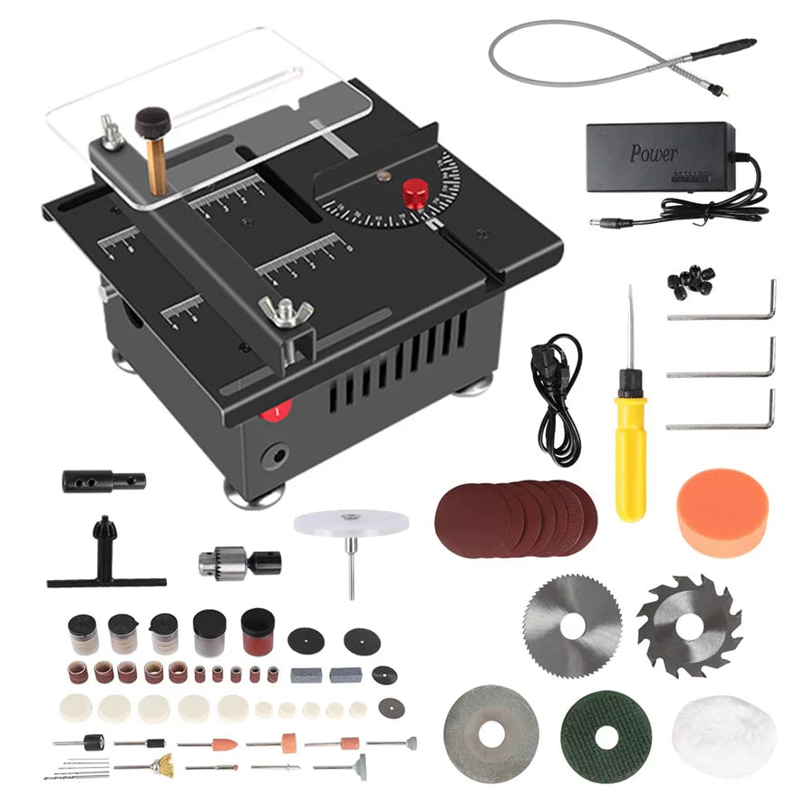 Mini Multifunctional Table Saw Electric Desktop Saws Small Household DIY Cutting Tool Woodworking Bench Lathe Cutter Machine - Image 7