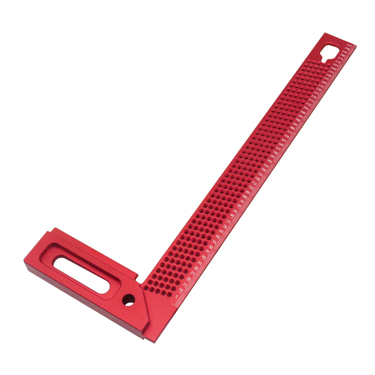 Woodworking Square Aluminum Framing Mitre Square Carpenter Scribe L-Type Hole Ruler Aluminum Right Angle Protractor Mark Gauge - Image 14