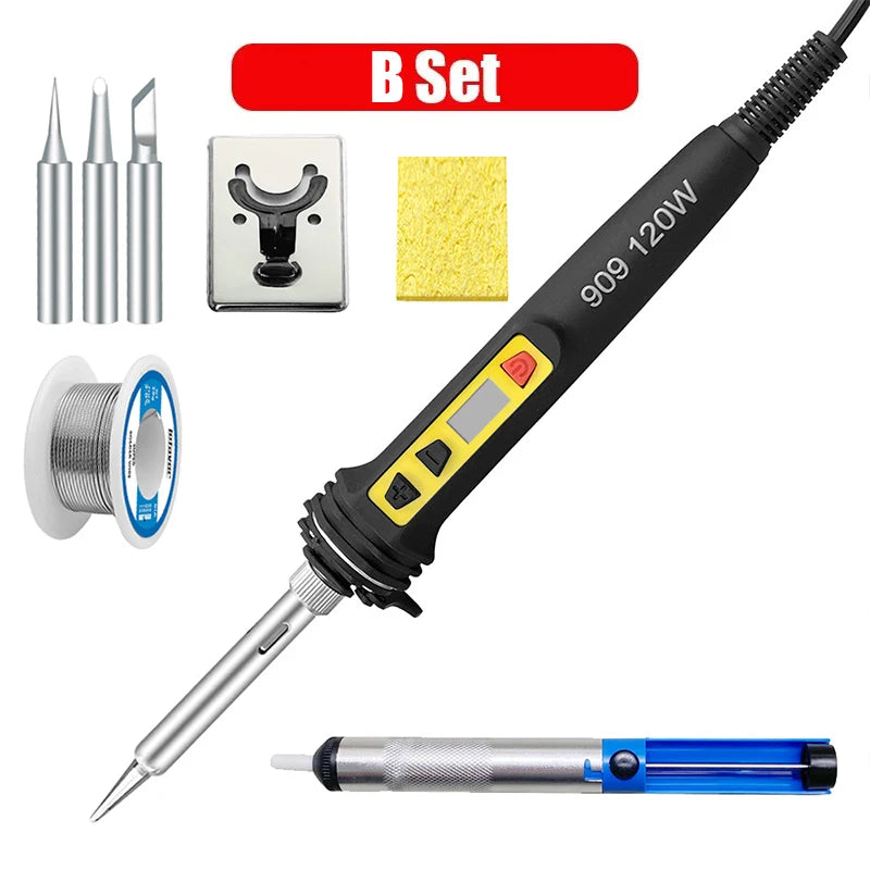 Electric Soldering Iron 220V 120W Soldering Iron Repair Soldering Tool Set LED Digital Display Adjustable Temperature 200-600℃ - Image 9