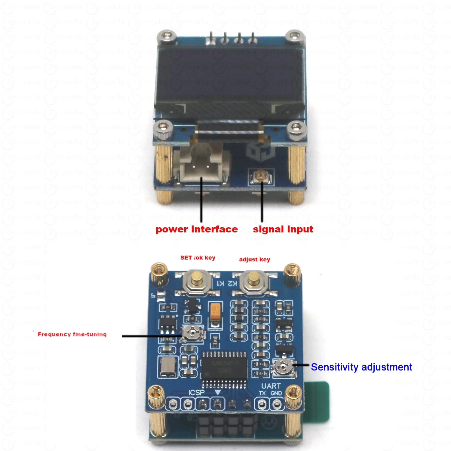 1kHz-100MHz Frequency Counter OLED Display RF Signal Frequency Meter - Image 4