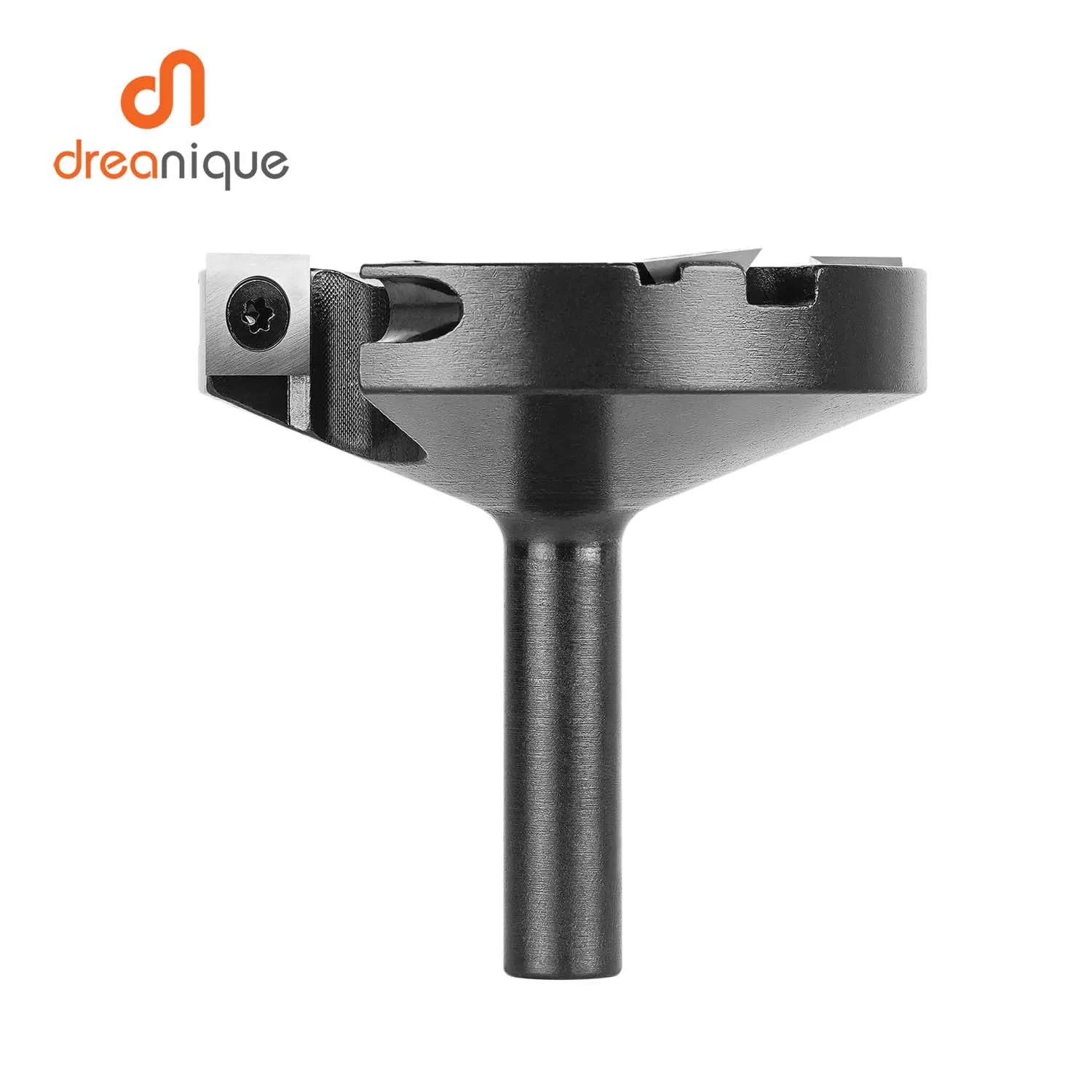 Dreanique 2-Flute Wood Planer Bit 75mm Cutting Diameter 12 Shank CNC Spoilboard Surfacing Tambour Router Bit Insert Carbide Slab - Image 2
