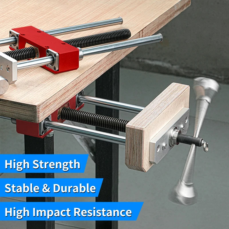 Workbench Front Inertia Vise Precision Heavy duty Woodworking Vise Aluminum Alloy Wood Bench Clamp for CNC Operators Woodworkers - Image 4