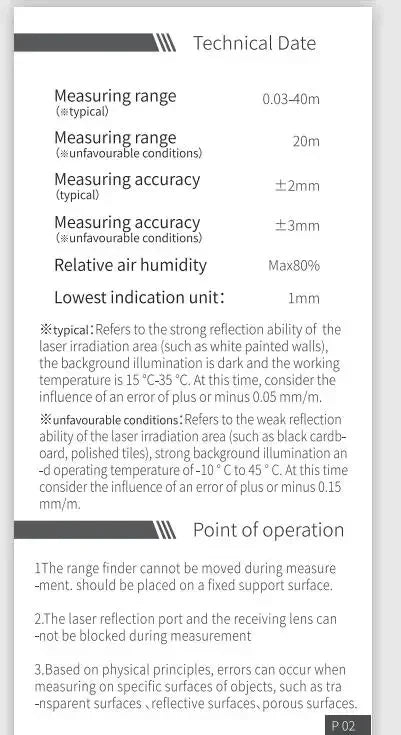 Original AtuMan DUKA Laser Range finder 25/40m LS-P/LS-1 Portable USB Charger High Precision Measurement Laser Range Finder - Image 10