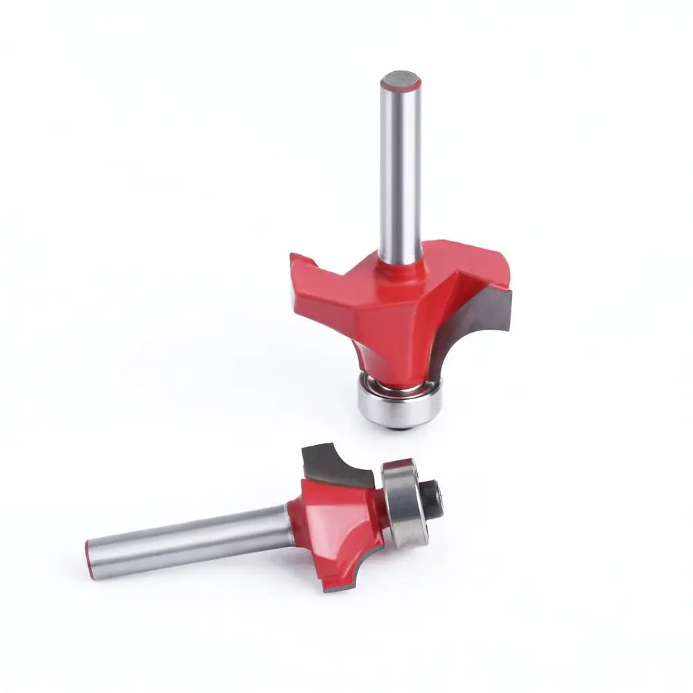 6.35mm Shank Corner Rounding End Mill Wood Carving Slotting Cutter with Bearing High Efficiency Woodworking Milling Cutter - Image 2