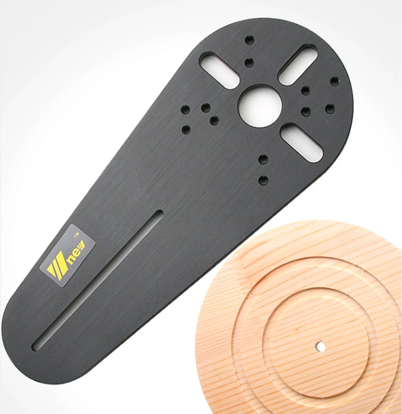 Circle Cutting Jig for Bosch Makita Electric Hand Trimmer Wood Router Circle Milling Groove DIY Tools Woodworking Milling - Image 2