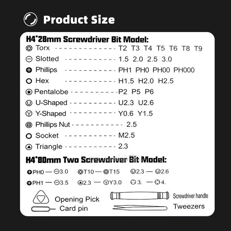 39 in 1 High Quality Screwdriver Set Adjust change Screw Head Hand Tool With Magnetic Screw For Computer and Mobile Phone Repair - Image 6