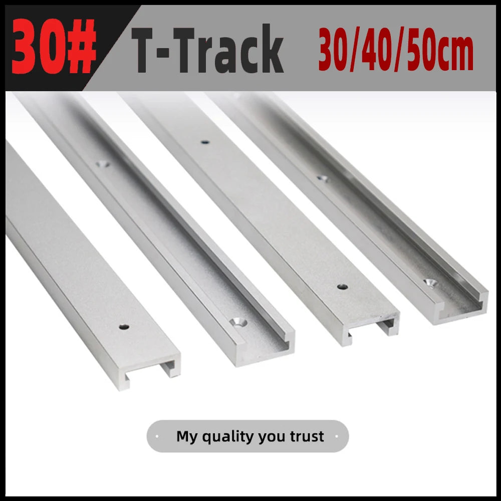 30 Type T-Track Limiter Aluminum Alloy Chute Woodworking Miter T Track Workbench Stop for DIY Saw Push Router Guide Tools - Image 2