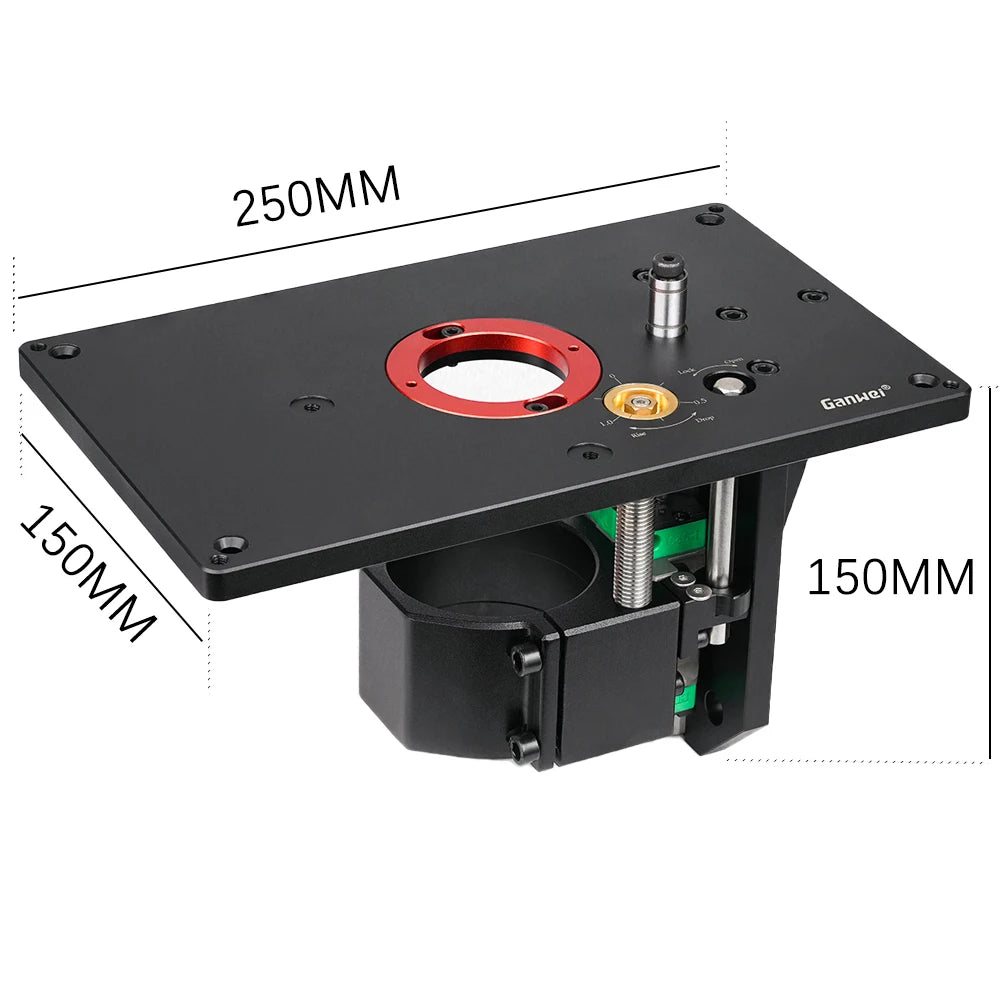 Ganwei Trimmer Inverted Lift Table System for 65mm Electric Trimming Machine Durable Router Table Plate Insert Woodwroking Tool - Image 2
