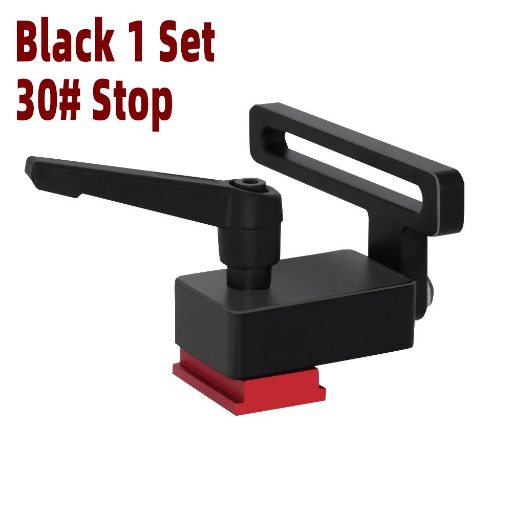 30 Type T-Track Limiter Aluminum Alloy Chute Woodworking Miter T Track Workbench Stop for DIY Saw Push Router Guide Tools - Image 9