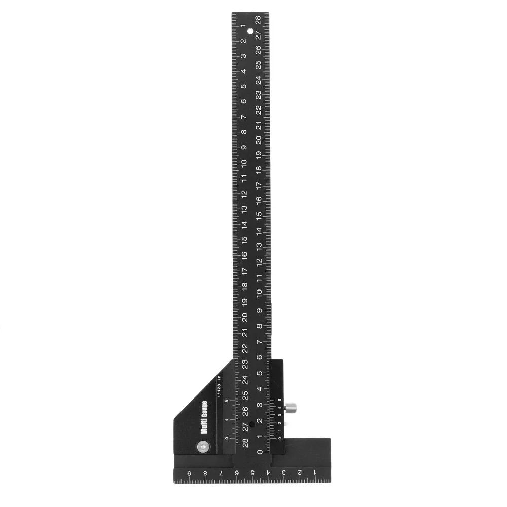 Woodworking Scriber Gauge Aluminum Alloy T Type Measuring Marking Framing Ruler Tool for Carpentry DIY Tools - Image 3