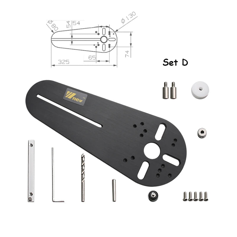 Circle Cutting Jig for Bosch Makita Electric Hand Trimmer Wood Router Circle Milling Groove DIY Tools Woodworking Milling - Image 9
