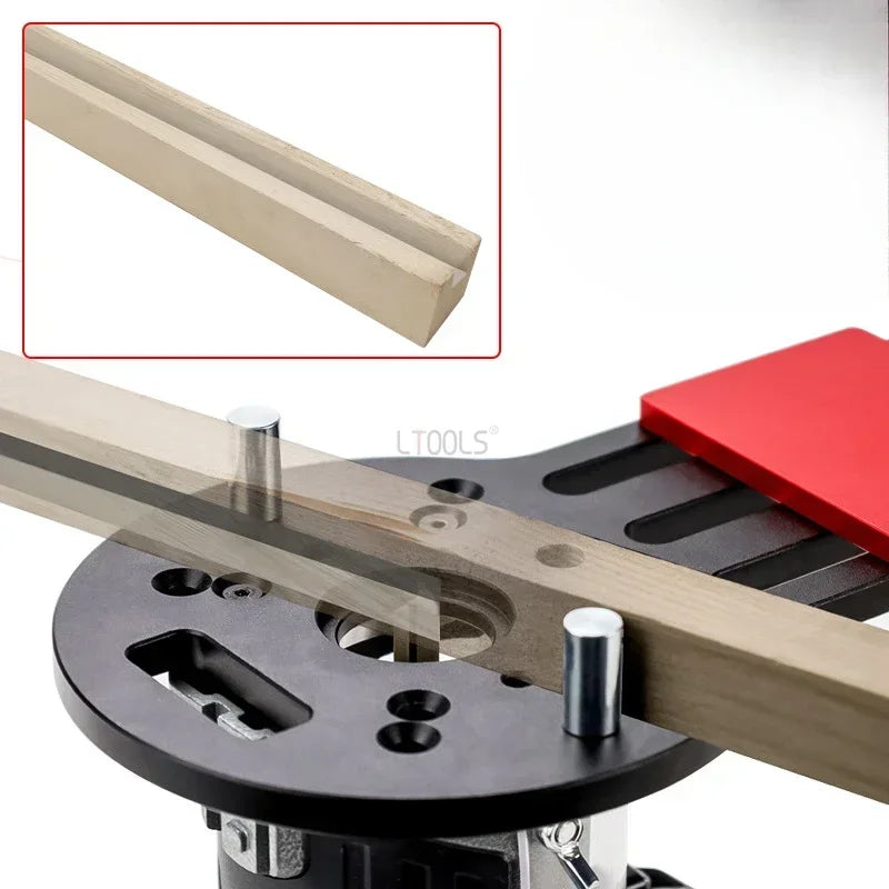 Woodworking Slotting Locator Wood Board Trimming Milling Slot Chamfering Auxiliary Fine-tuning Tool For 65mm Trimming Machine - Image 4