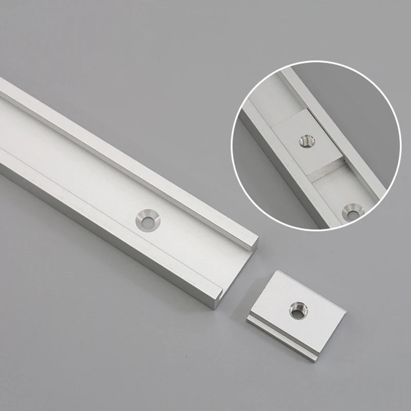 30 Type T Track 80/100cm Aluminum Allay Miter Track Woodworking Chute Guide Rail for Table Saw Workbench Router Table DIY Tools - Image 2