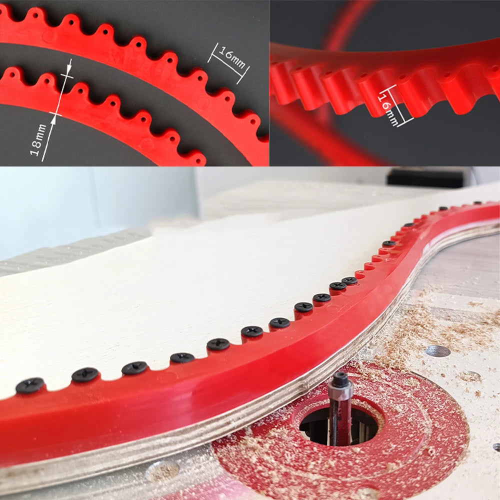 Woodworking Gear Driven Profiling Strip Flexible Curve Template Adjustable&Fixed Complex Shape Contour Woodworking Tool Guide - Image 4