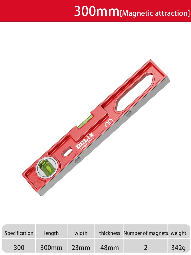 Level Ruler High-precision Household Level Water Meter Tool Fan Small Strong Magnetic Ruler Solid Anti-fall Multi-function - Image 9