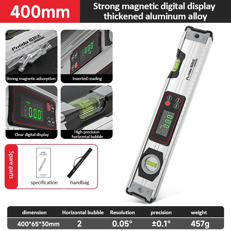 Digital Protractor Angle Finder Inclinometer Magnets Level Angle Slope 0-90 °Electronic Level Ruler 20-50MM with LED Display - Image 9